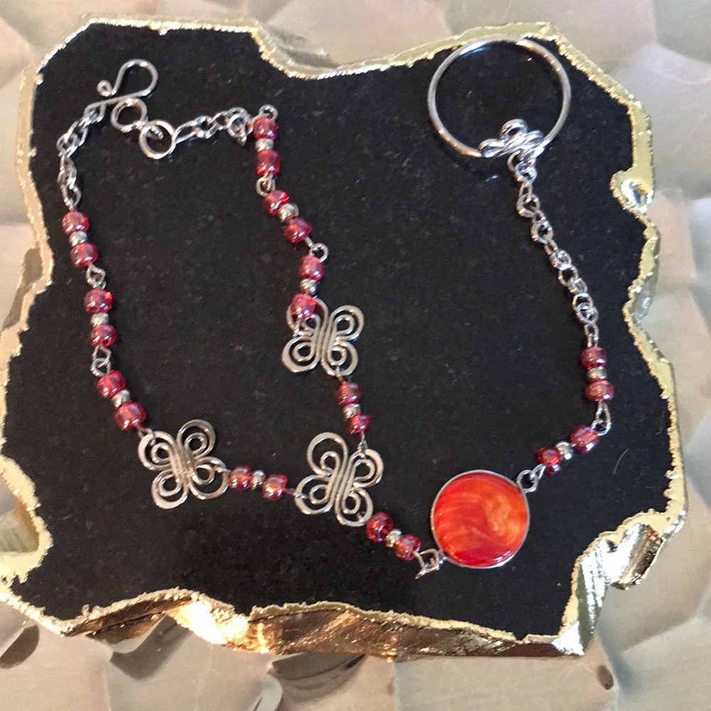 Indian hand ring bracelet